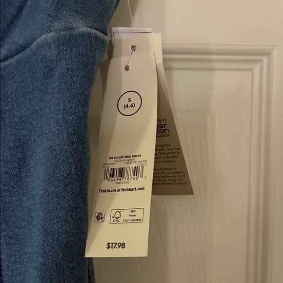 No Boundaries Blue Denim Mini Dress - Picture 2 of 3